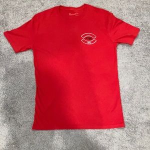 Red underarmor shirt